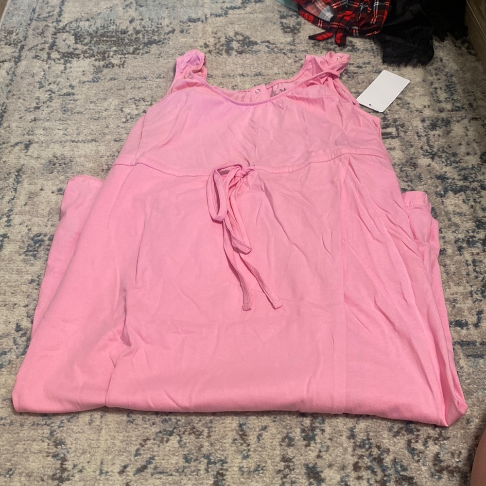 Pepto pink nursing/ hospital gown for labor and delivery